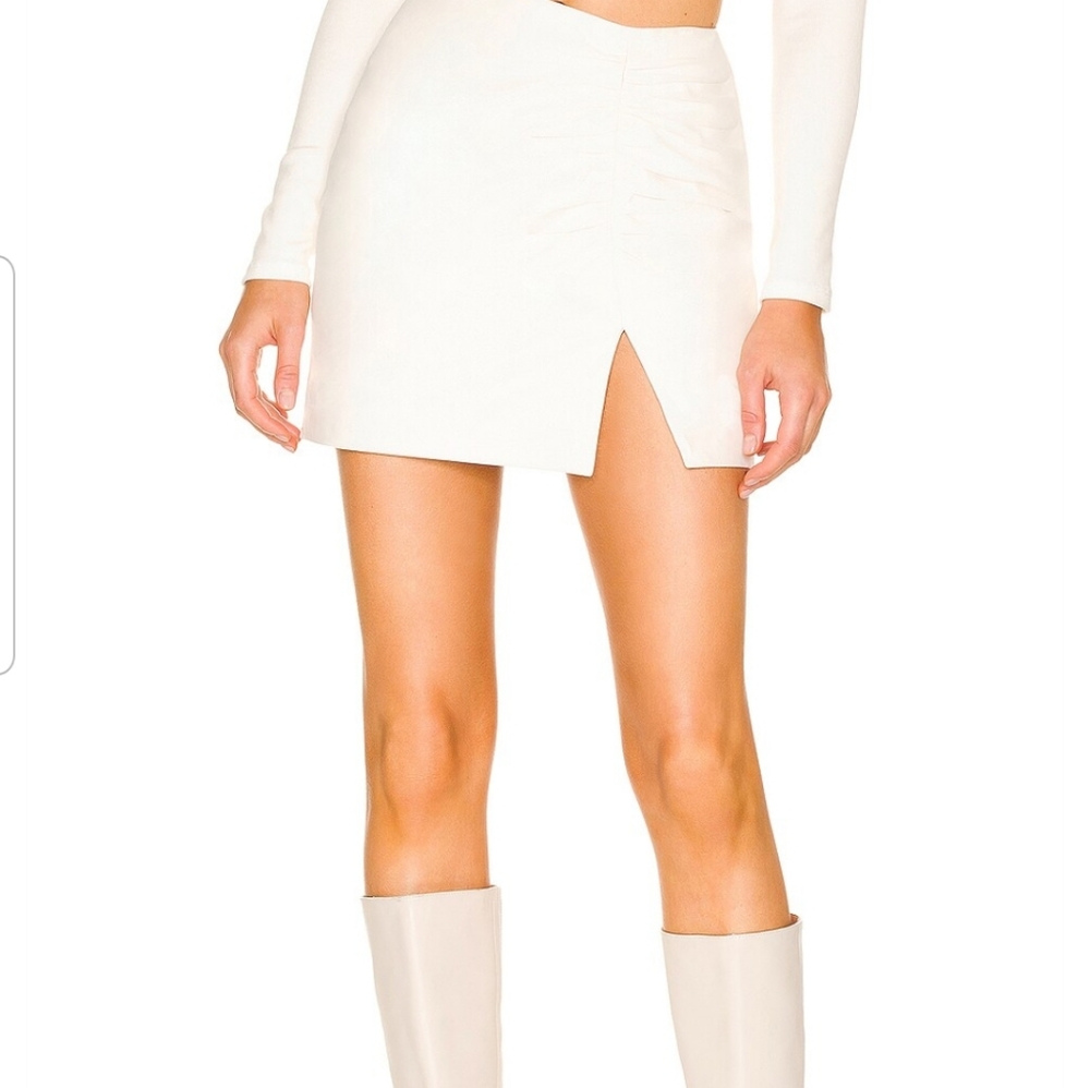 Kyro leather mini skirt